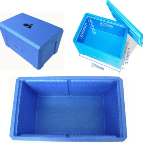 Insulated Black Epp Foam Box Styrofoam Coolers Boxes For Transportation