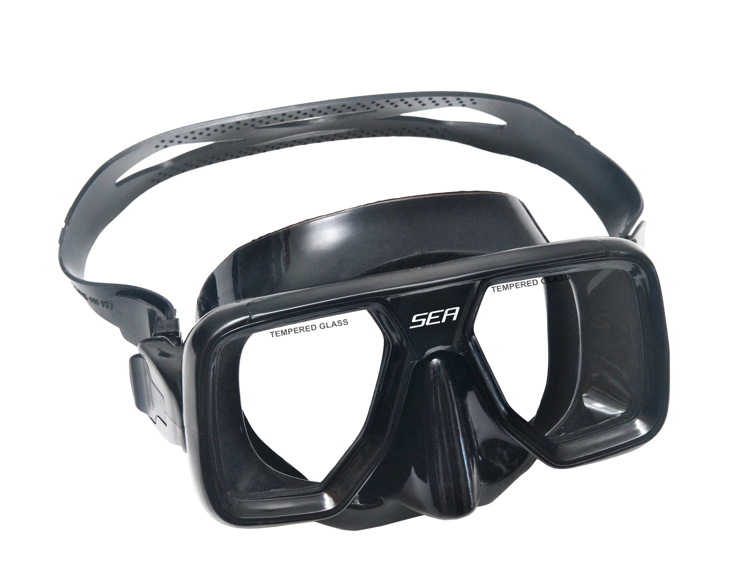 Made In Italy Adult Tpa Antifog Rubber Diving Mask "sea" Tempered Glasses Diving Equipment