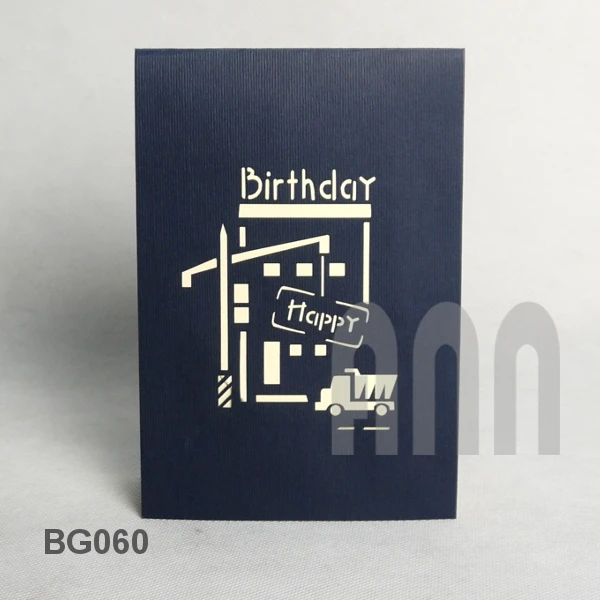 Birthday Contraction Custom Printing Happy Birthday 3D Pop up Greeting Cards Printer for Sale