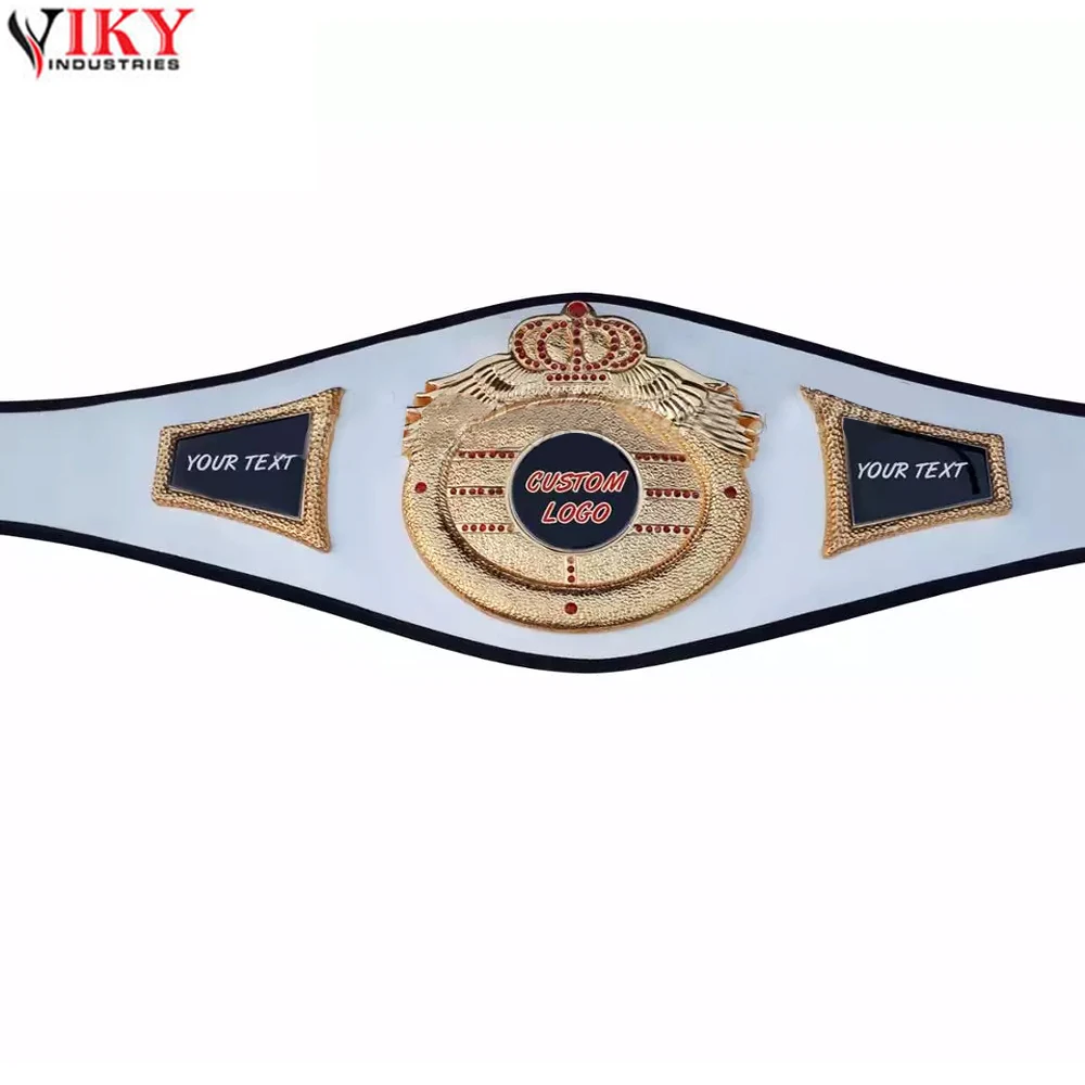 Custom Logo Boxing Championship Belt Wbc Wbo Martial Art/MMA Kick Boxing Championship Metal Plates Belt by VIKY INDUSTRIES
