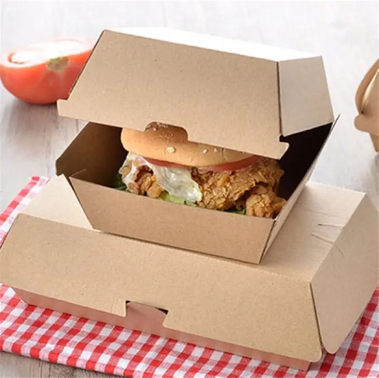 Sustainable Takeaway Fast Food Packaging - Recyclable Paper Boxes