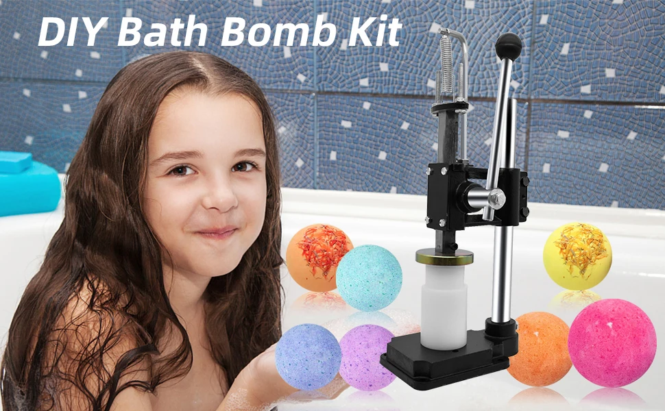 Bath Bomb Press With Bath Bomb Molds Diy Or Commercial Use Kit Press