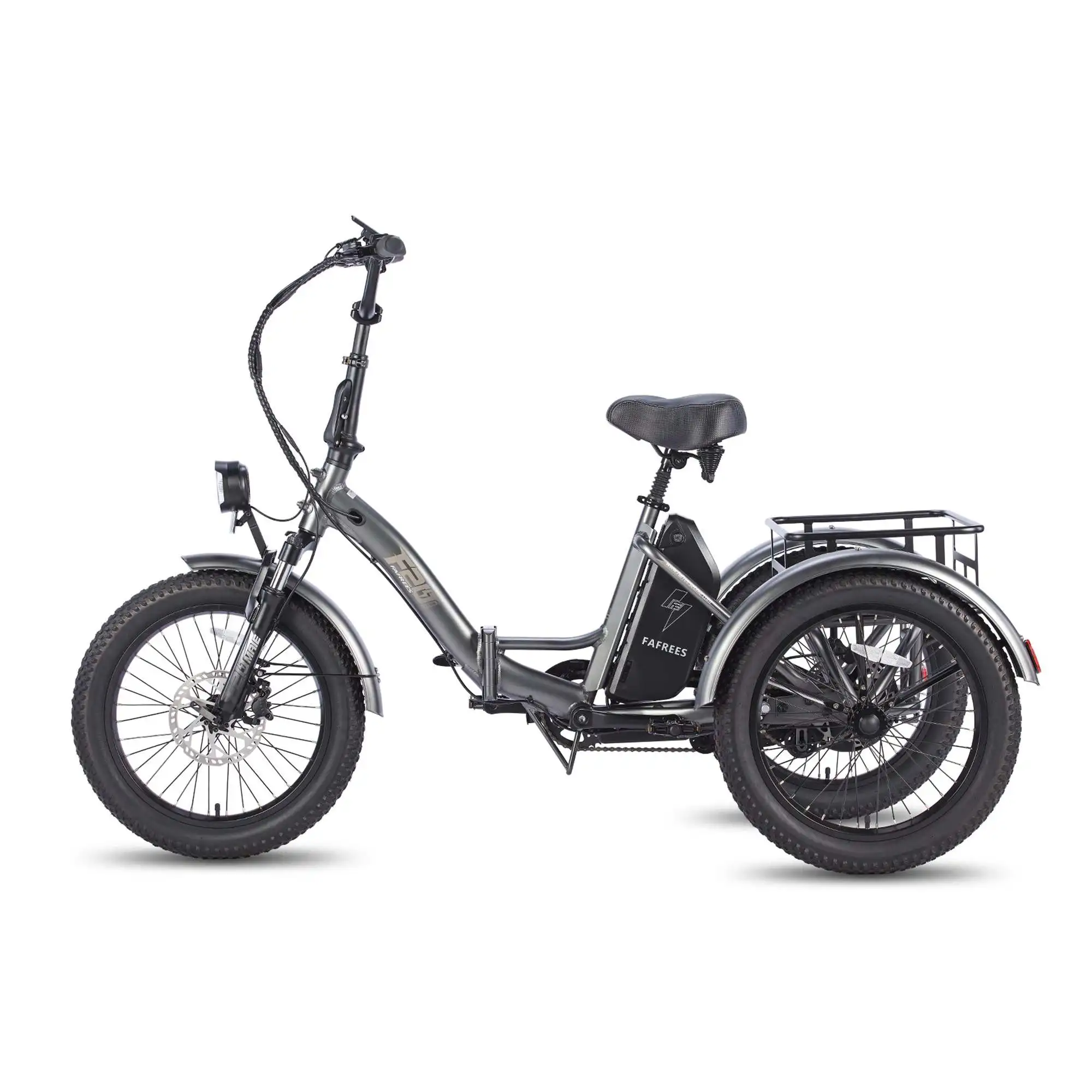 EU UK Warehouse FAFREES F20 Mate Electric Cargo Trike 180kg Capacity, 110KM Range, Folding Design