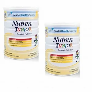 For Nestle Nutren Junior Fortified Vanilla Flavored Milk Powder Bottle 250ml Raw Processing with Added Fiber for Babies