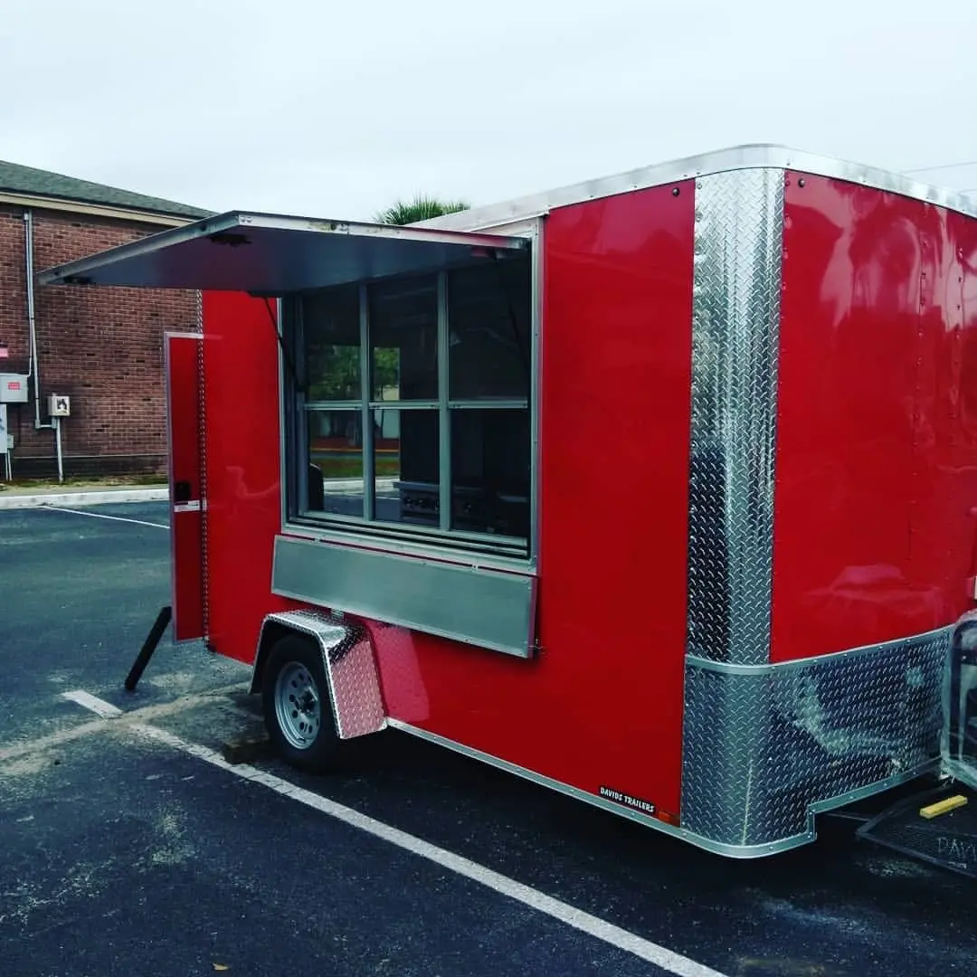 Purchase Street Mobile Fast Food Trucks With Full Kitchen Food Trailer