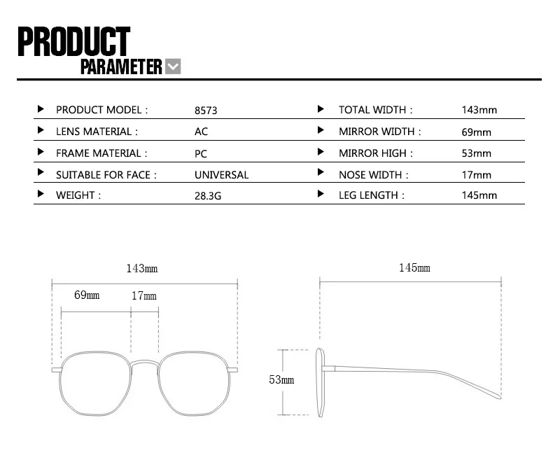 Gafas de luz azul estilo ojo de gato bloqueadas en color Gafas bellamente diseñadas