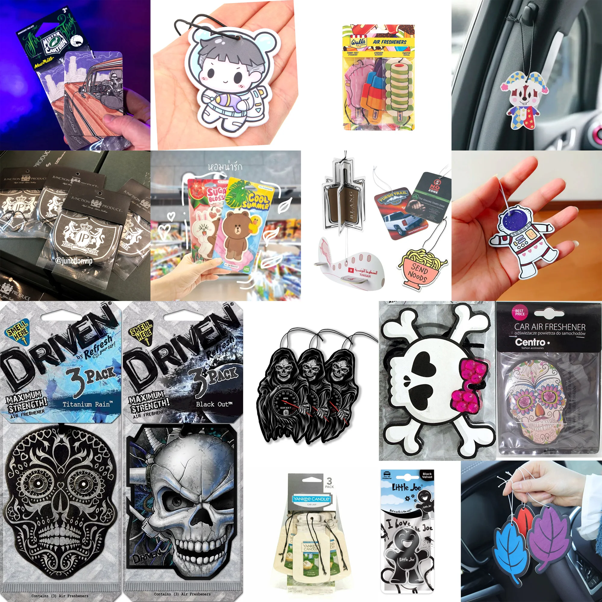 Long Lasting Scent Black Ice New Car Custom Air Freshener Car Perfume