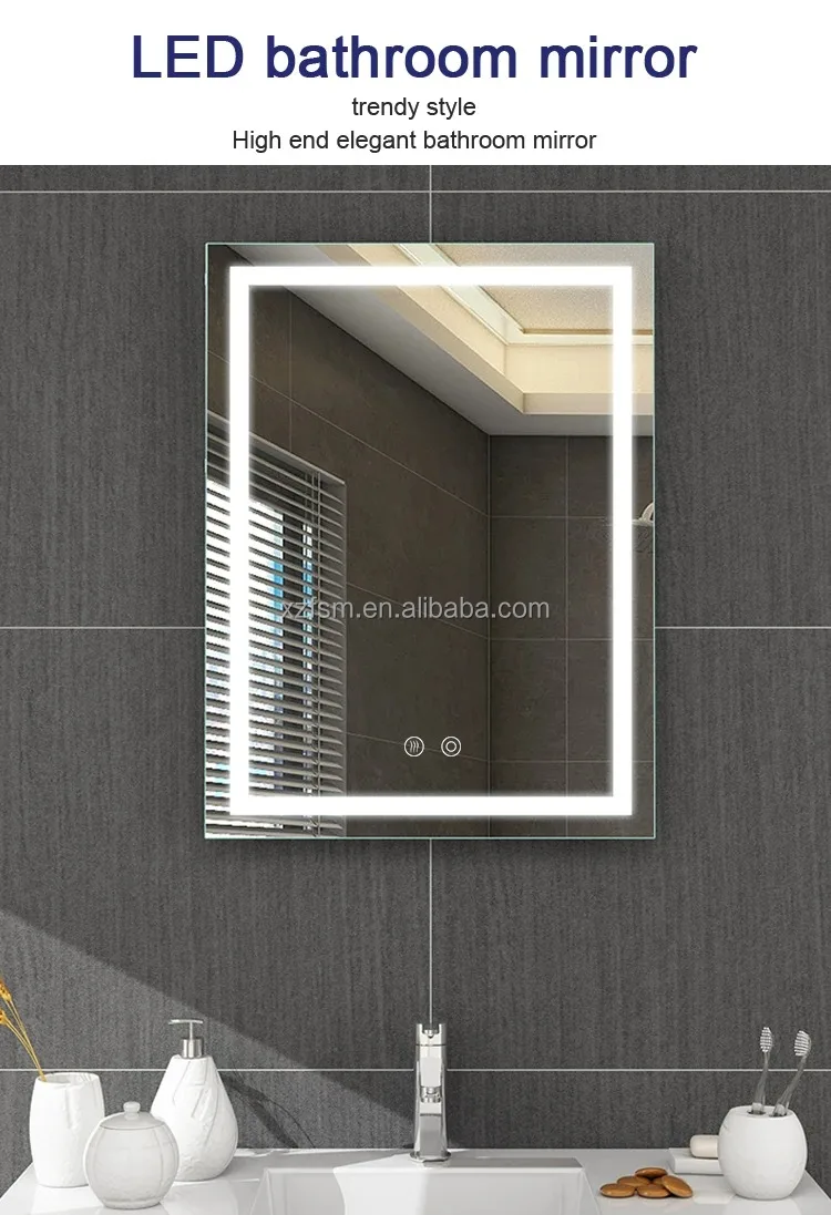 Customizable Logo Smart Mirror Bathroom Led Bathroom Mirrors - Buy ...