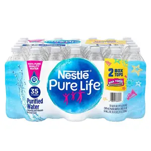 NESTLE Evian & Fiji Water Pure Life 500ml Mineral Spring Water in Plastic & Glass Bottles Carton Packaging