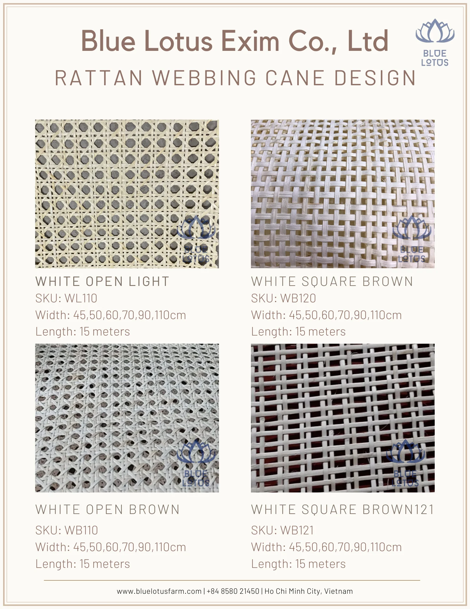 Hot Selling High Quality Rattan Close Design Webbing Cane Make In ...