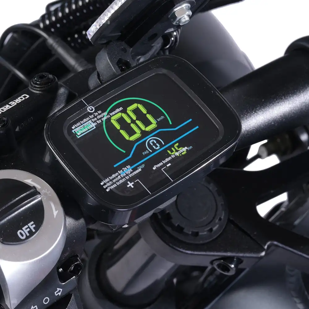 BEZIOR XF006 Electric Mountain Bike-70km Range 48V Motor Aluminum Alloy Frame 20x4.0" Wheels