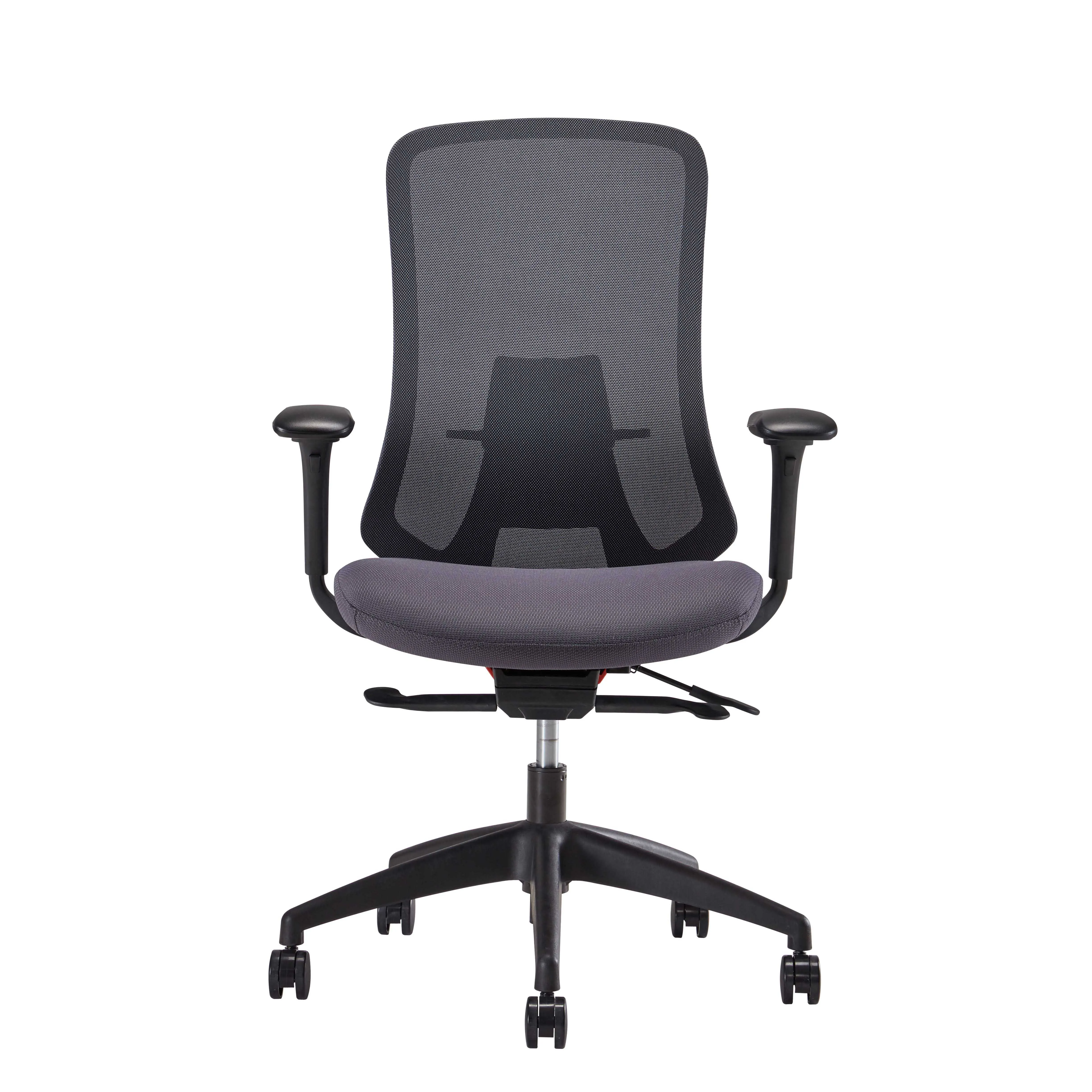 Best Price Revolving Director Work Manager Staff Middle Back Mesh Lumbar Support Back Support Adjustable Office Chairs