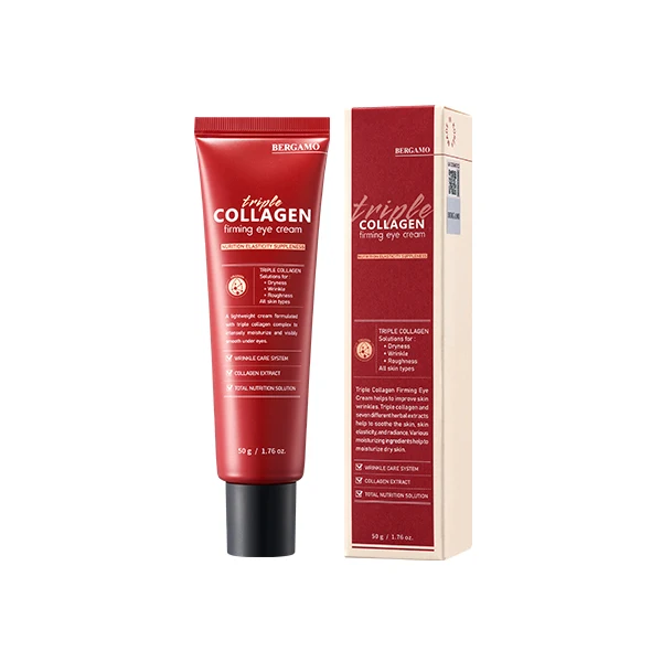 BERGAMO TRIPLE COLLAGEN FIRMING SKIN CARE SET (6PCS) Made in Korea K Beauty Cosmetics Rich Nutrition High Elasticity Wrinkle