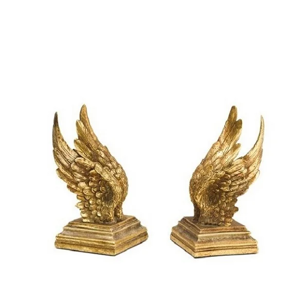 Modern Stainless Steel Bookends Antique Shining Humans Standing Figures Wood Wall Library Home Table Top Decorative Bookends