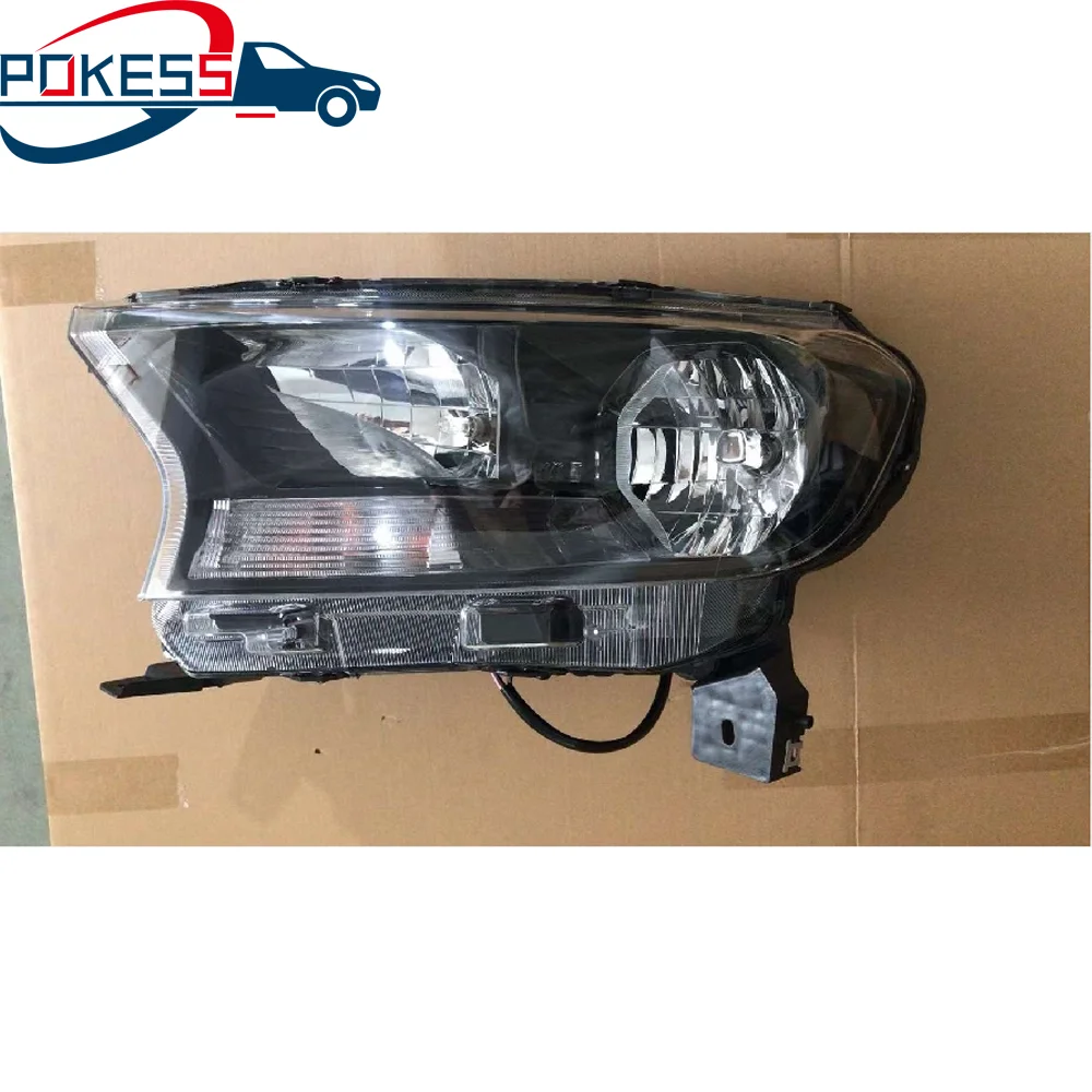 POKESS Auto Parts KB3Z13008M KB3B13W030BF Black Left Headlight for For... — 2