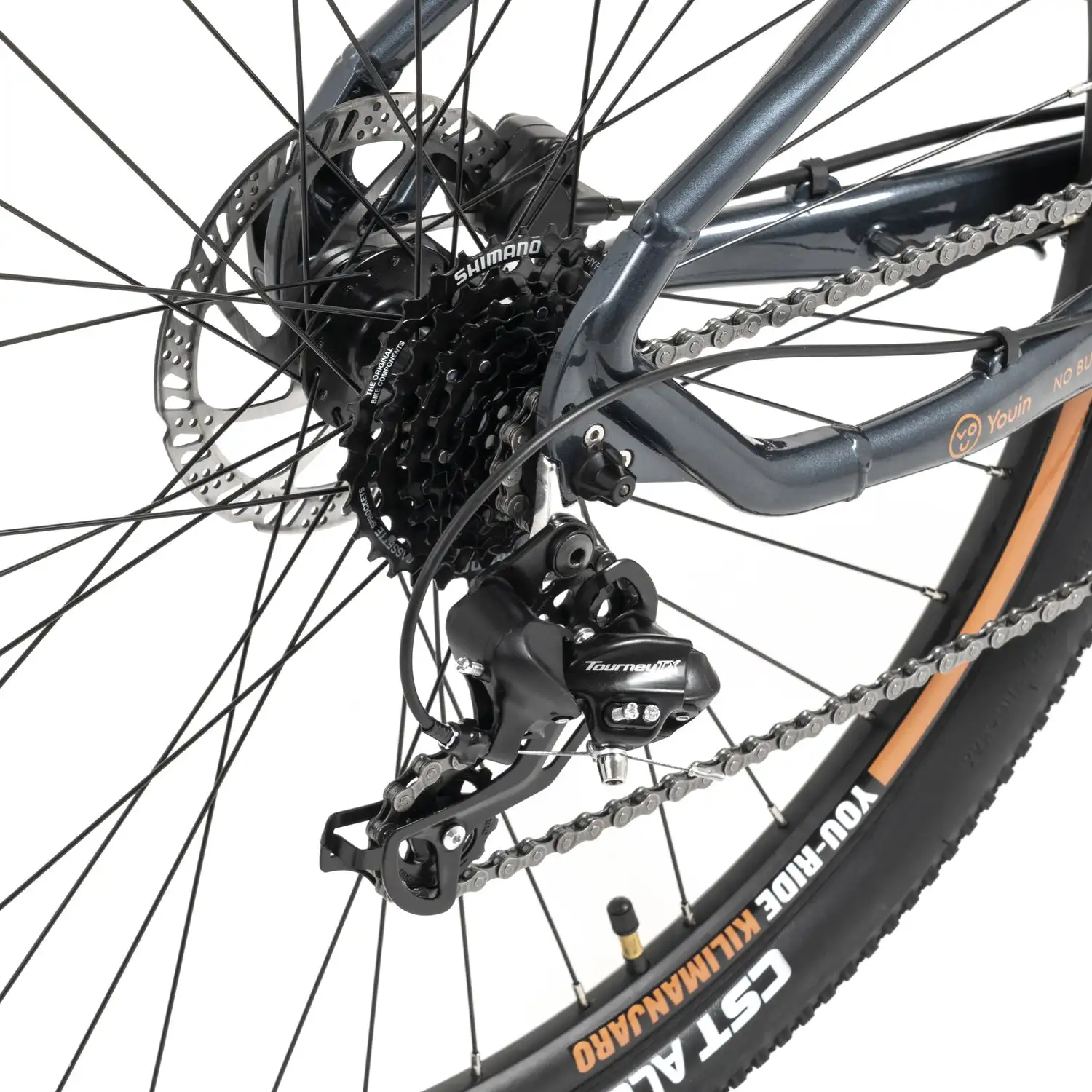 Youin Kilimanjaro Electric Bike 48V Lithium Battery Aluminum Frame Integrated & Hidden Position 60km Range Off-Road Usage