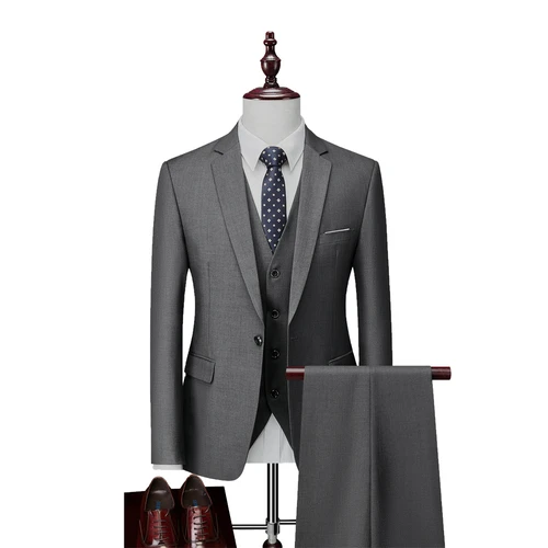 Pakistan Customized Men Slim Business Casual Suits Dress Three-piece ...