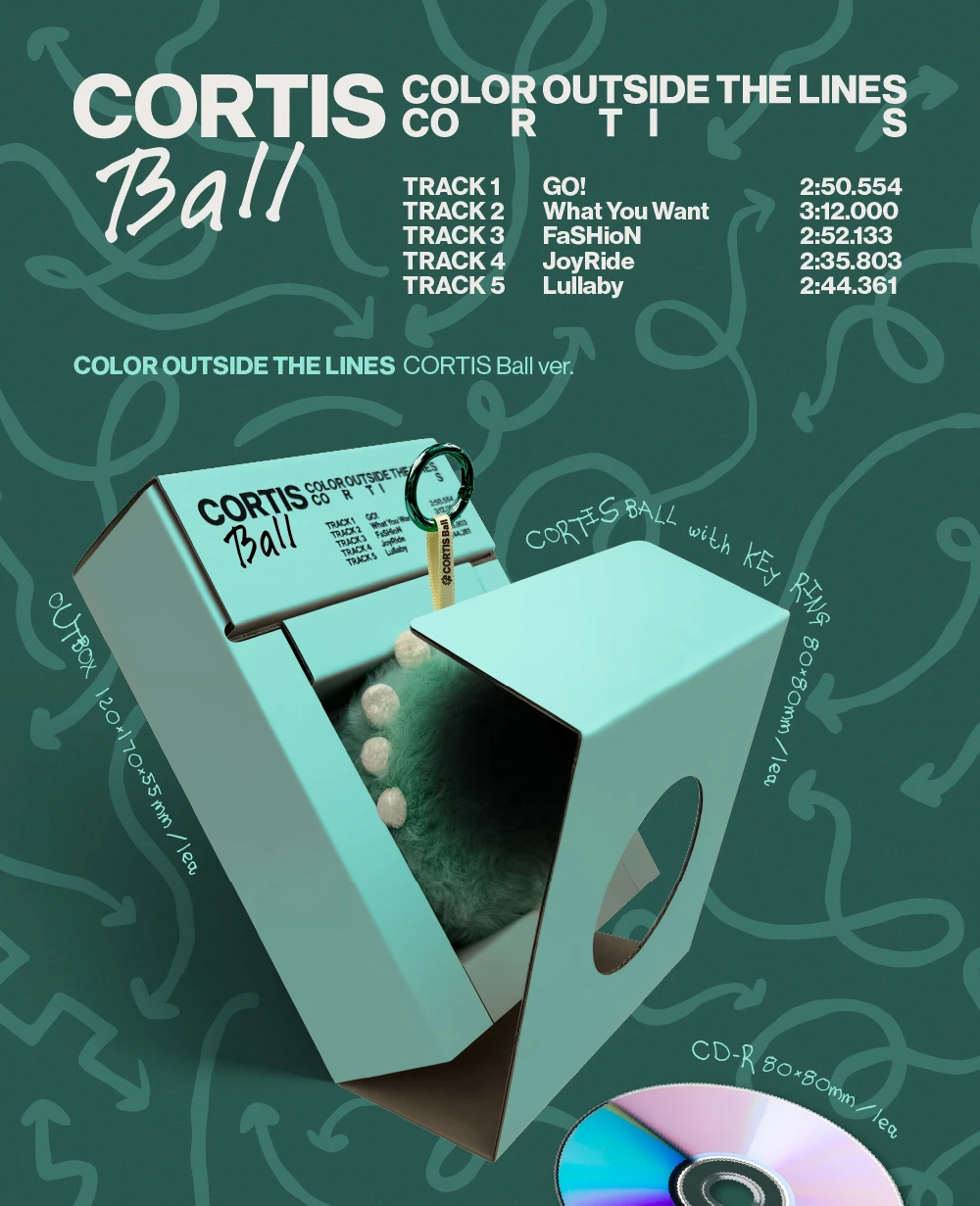CORTIS - [ COLOR OUTSIDE THE LINES ] 1ST (CORTIS BALL Ver.) Álbum