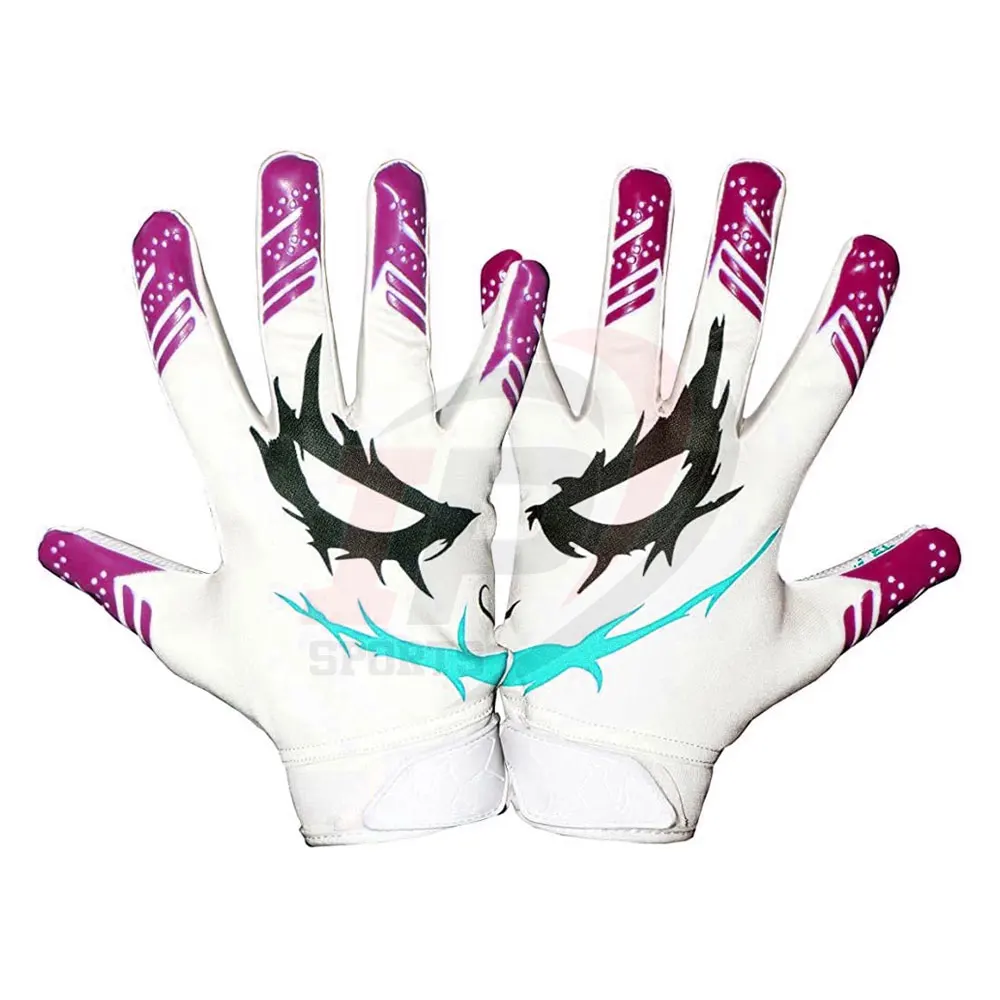 Зимние Нескользящие удобные американские футбольные перчатки с логотипом на заказ супер