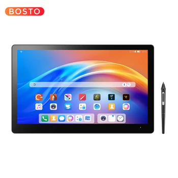 Portable Wireless All in One Graphic Drawing Pen Tablet Computer 15.6 inch Bosto A5 Pen Touch Finger Touch Art Machine