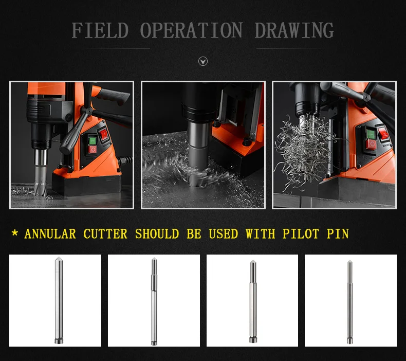 HSS Annular Cutter Drill Bit 50mm Cutting Depth Magnetic Drill Bit with Fein Shank