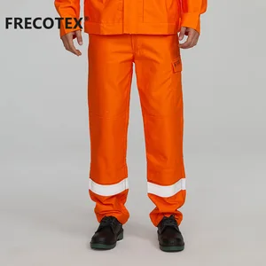 Factory Customized High Vis FR Flame Resistant Industrial Reflective Workwear Work Cargo Pants