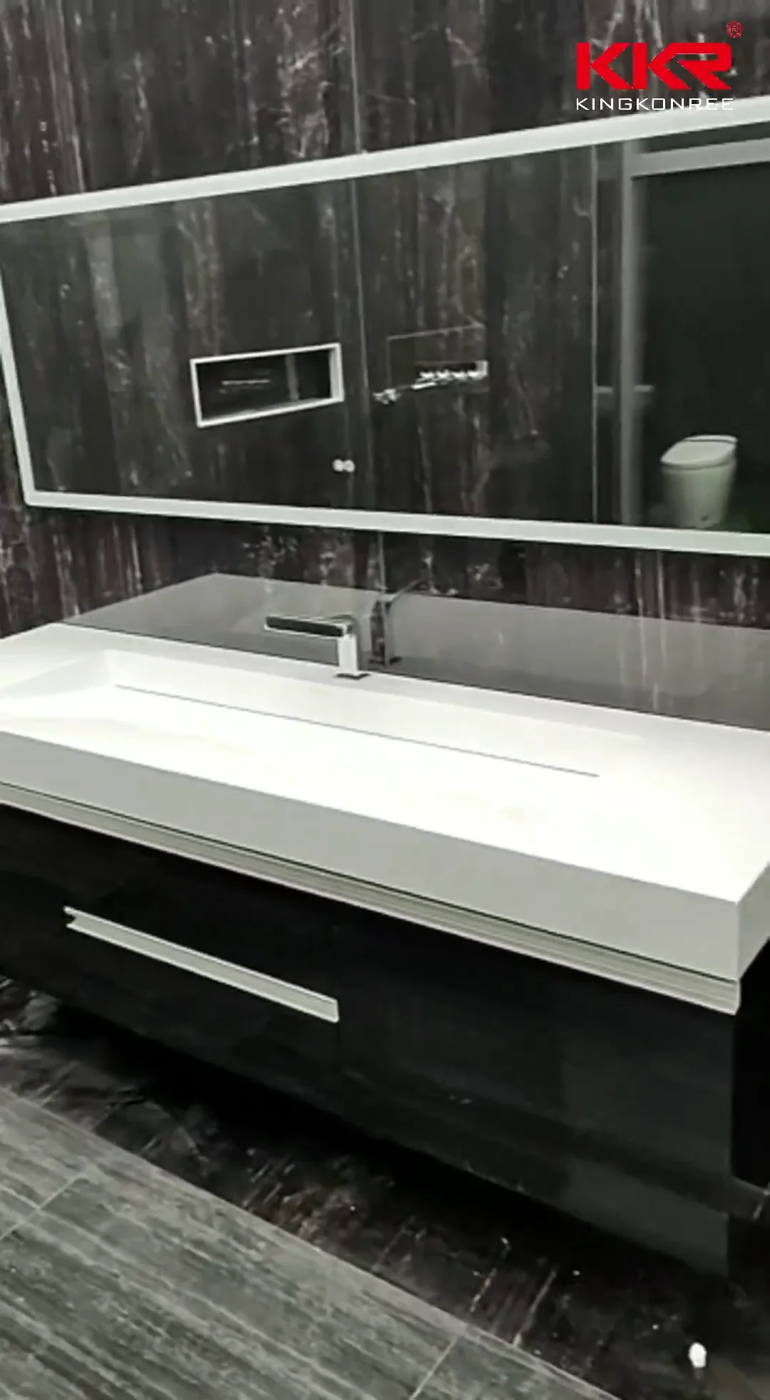 Lavabo Polish Sink Commercial Marble Bathroom Trough Sink With 2