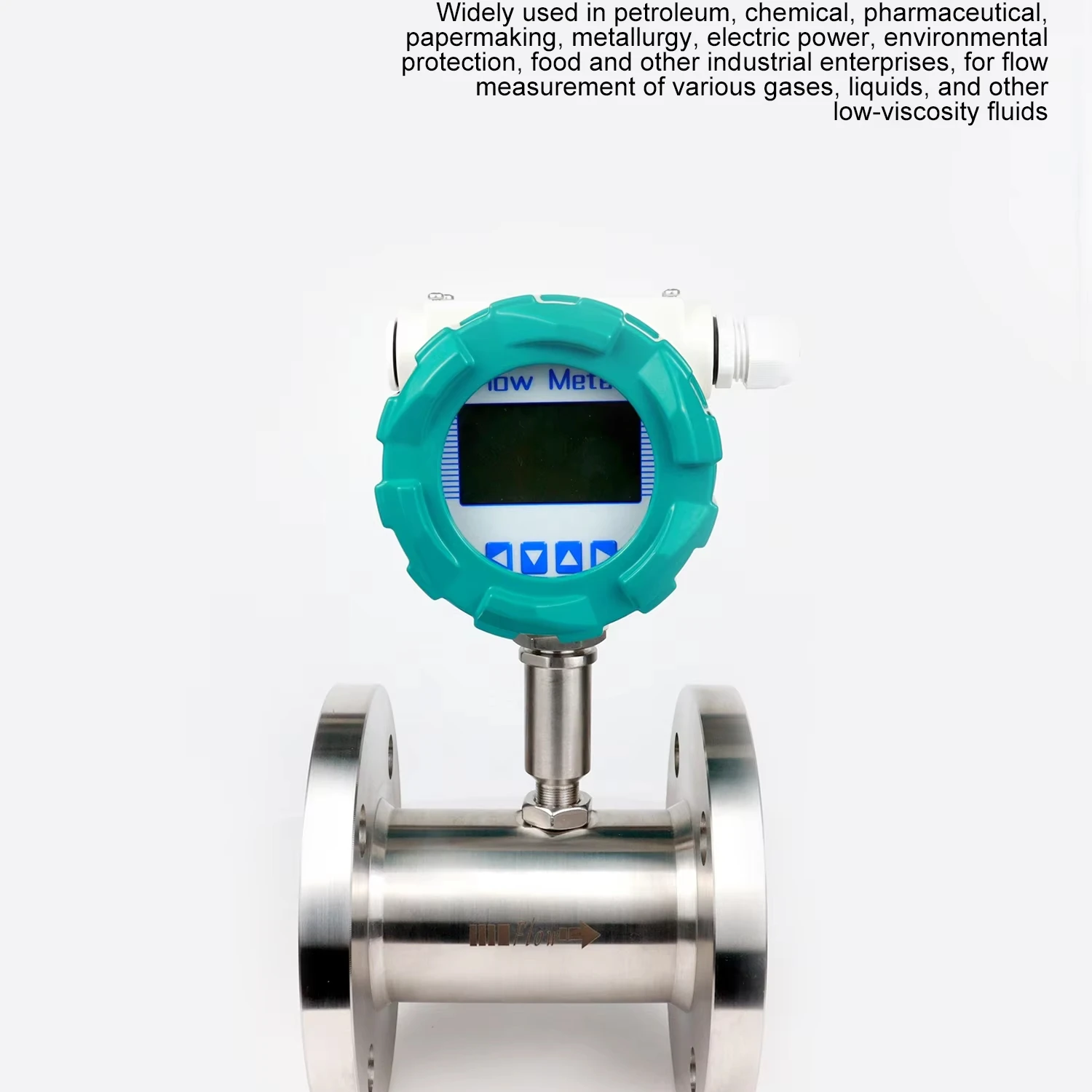 RS485 Hot Diesel Gasoline Flow Meter Stainless Steel Mechanical Oil Turbine Flowmeter OEM Liquid/Gas +/-0.5% Accuracy IP65