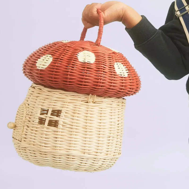 Rattan Mushroom Basket