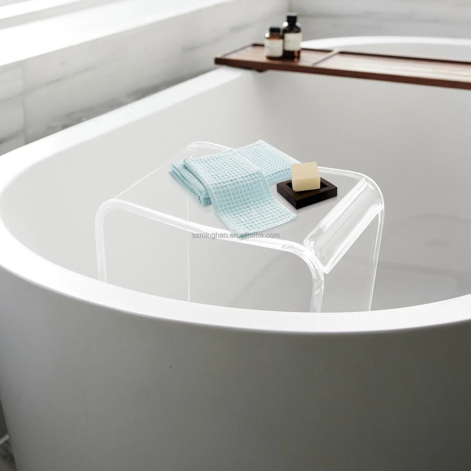 Modern Transparent Acrylic Clear Stool,Shower Stool Durable,Lightweight ...