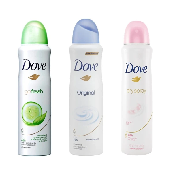 Dove Armpit Deodorant Women Natural Fragrance Scent Antiperspirant Roll