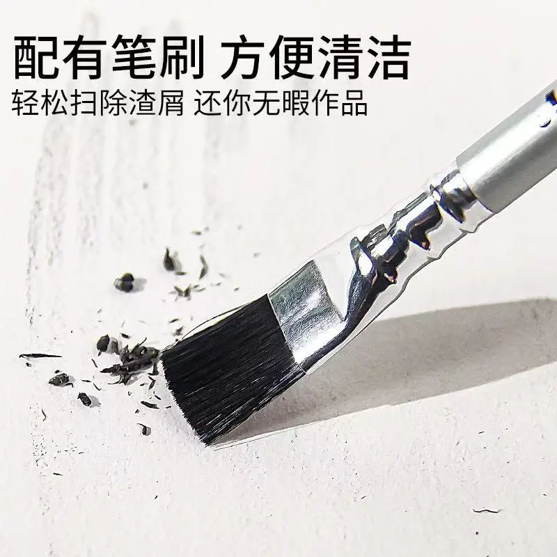 Nyoni 2820 12/box Highlighter Eraser Pencil With Brush Professional Art Student Sketch