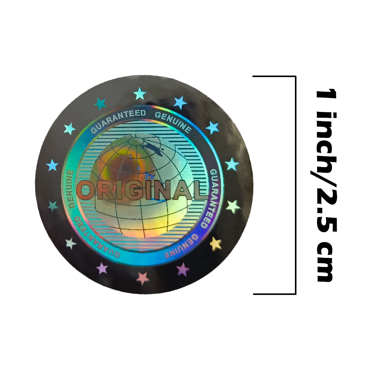 Custom Holographic Anti-Counterfeit Stickers High Security Anti-Tampering Stickers for Coin Collection Appraisal Round Labels