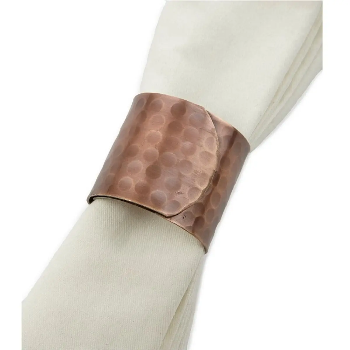 Premium Quality Hammered Napkin Rings Antique Customized Shape And Size