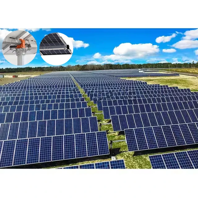 1MW Single axis smart Solar Tracking System Tracker Kit Solar Panel Mounting Bracket Follow The Sun