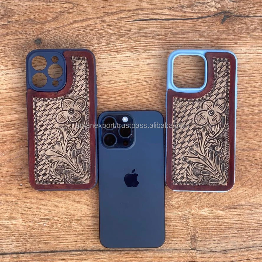 Trendy Western Genuine Leather iPhone Case Cowgirl Tooled Leather Phone Cases for iPhone Genuine Leather Case IPhone 15 Pro Max Trendy Western Genuine Leather iPhone Case Cowgirl Tooled Leather Phone Cases for iPhone Genuine Leather Case IPhone 15 Pro Max