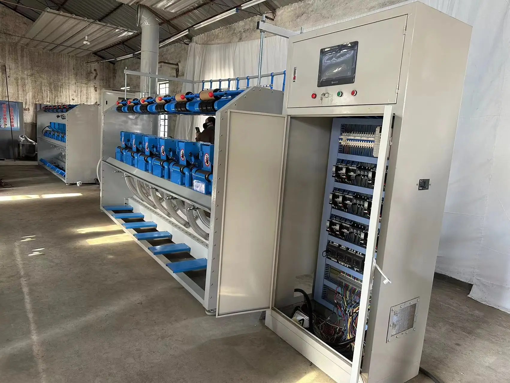 Textile DREF Friction Spinning Machine for Spinning Asbestos Carbon Fibres to Make Yarn for Filter Water System