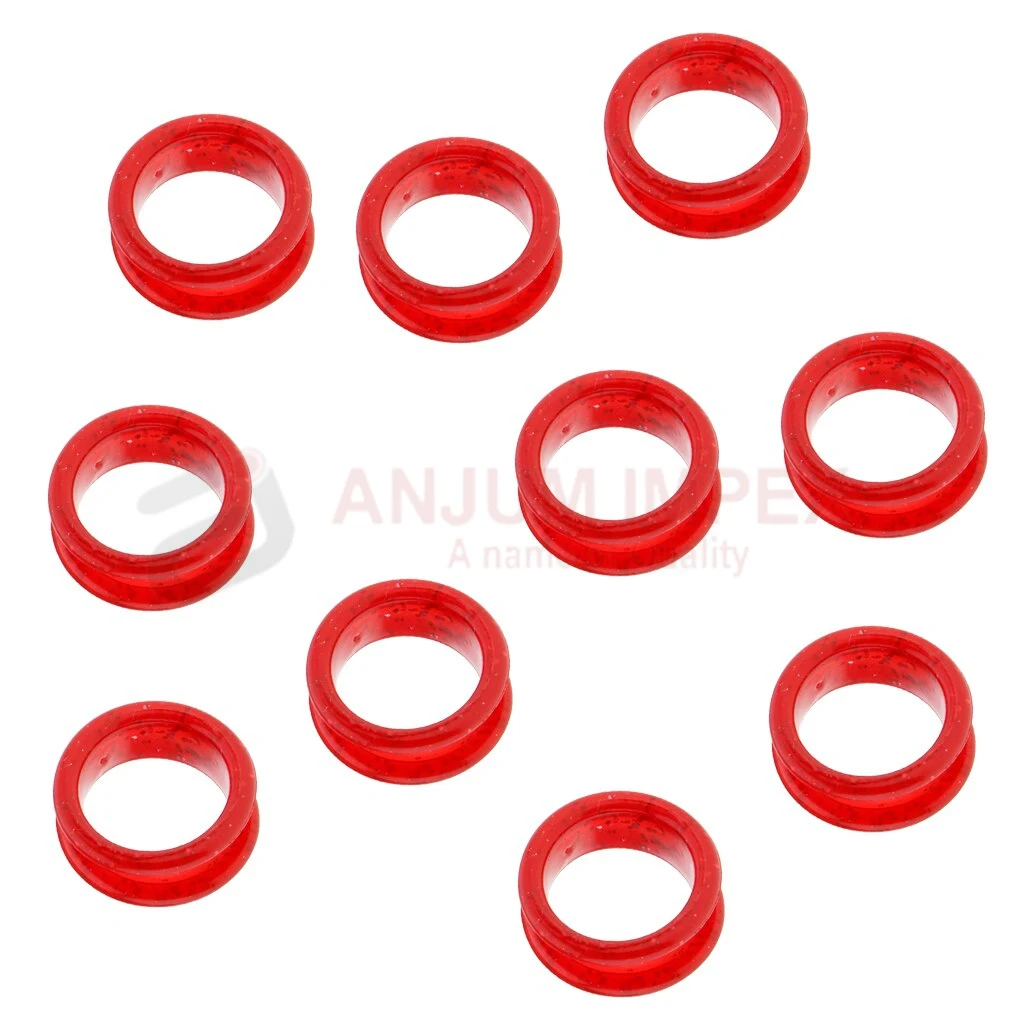 10 Pieces 2.2 Cm Rubber Scissors Shears Finger Rings Grips For Salon