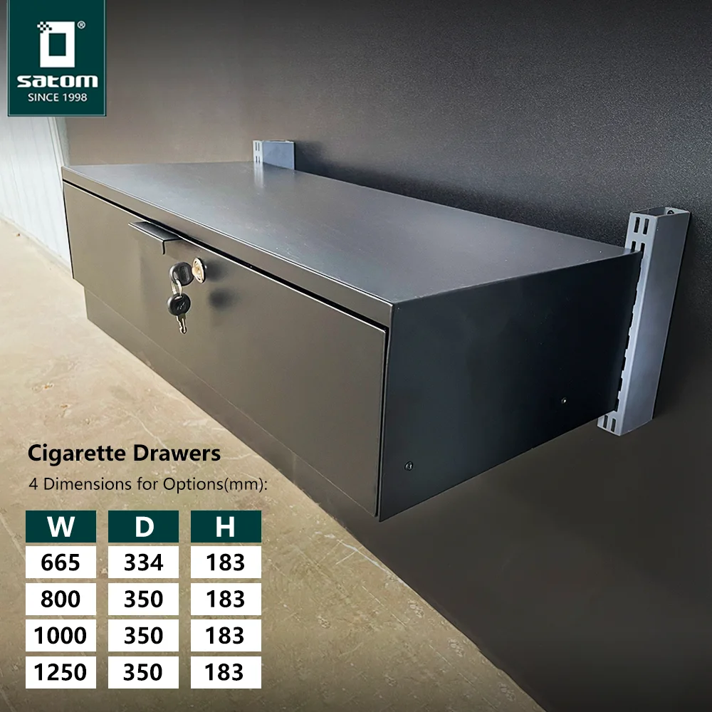 European Cigarette Gantry Smoke Shop Cigarette Tobacco Display Cases for  Wall Mounted Desktop with Cool Light