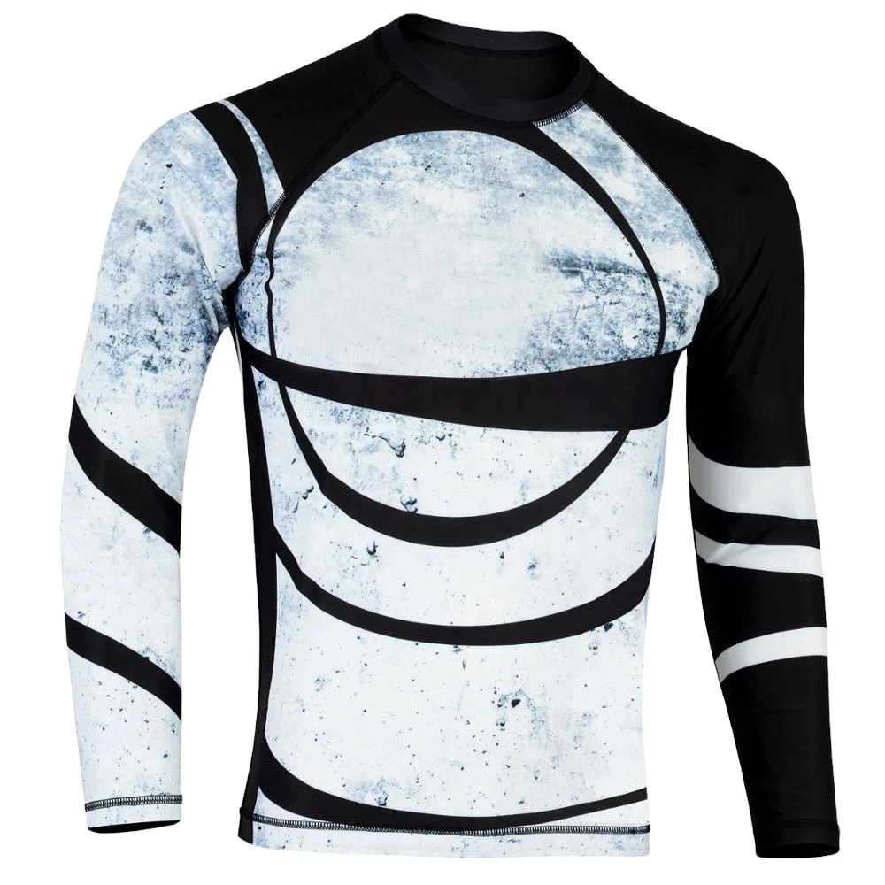 New Design Rash Guard Digital Printed Compression Wear Custom Logo Rash
