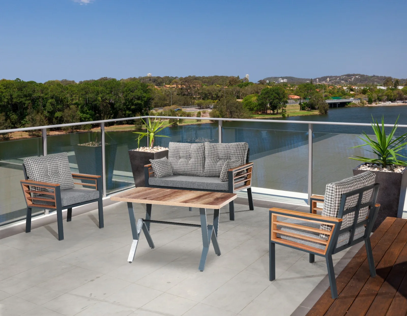 2+1+1garden Furniture Outdoor Living Seating Antirust Best Quality