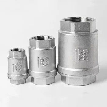 316 Spring Check Valve Vertical Check Valve Factory Directly Supplier Stainless Steel 304 Female General 3 Years Manual 1/4 Npt