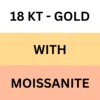 18KT Gold with Diamond : DEF & VVS-VS