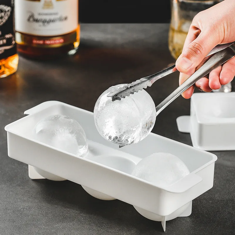 2-piece Silicone Ice Cube Tray for Making Ice Ball Molds, Ice Cube Trays, Stacking Molds for Ice Balls