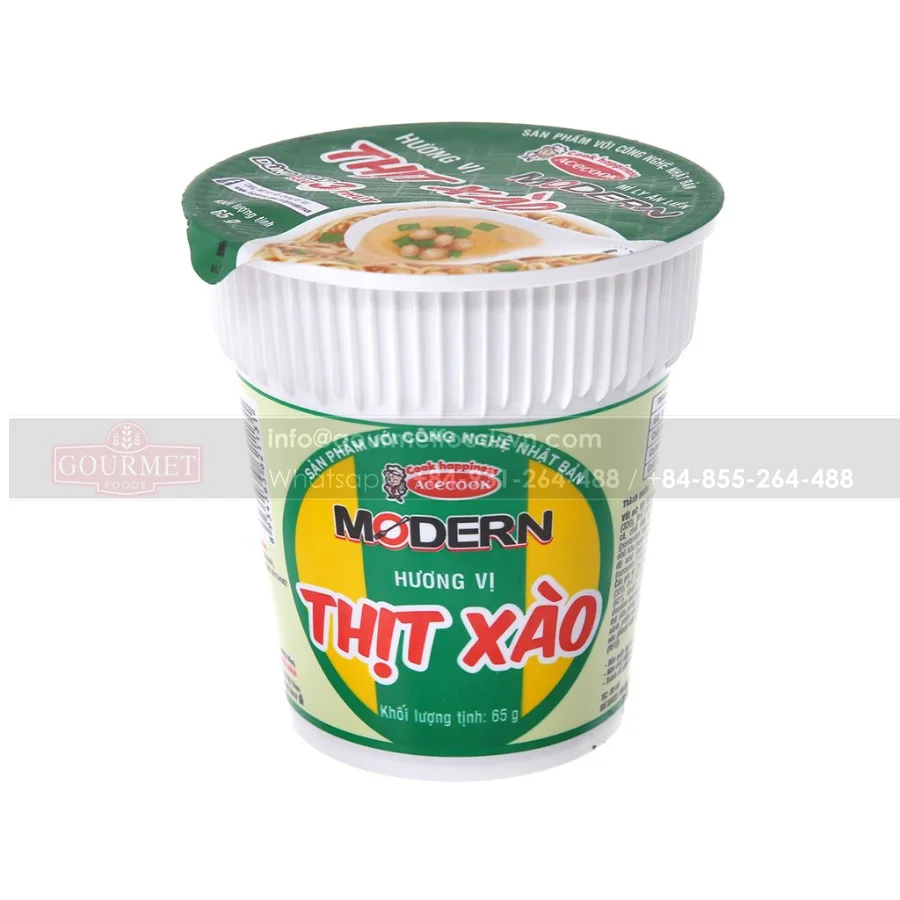 Acecook Современная жареная мгновенная лапша с богатым супом который проникает в каждую прядь соблазнительным ароматом