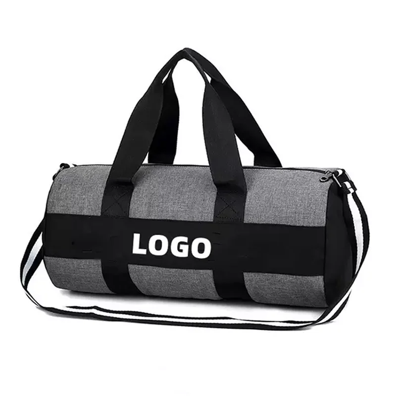 Black Color Duffle Bag With Compartment Lightweight Women Yoga Travel ...