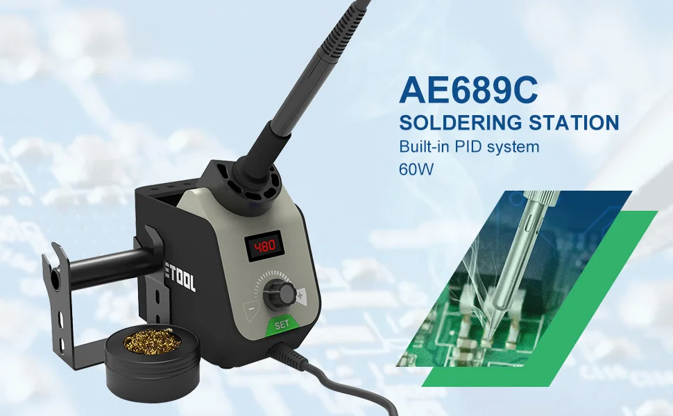 Best Low Cost Soldering Station With Soldering Iron Stand Lcd Display