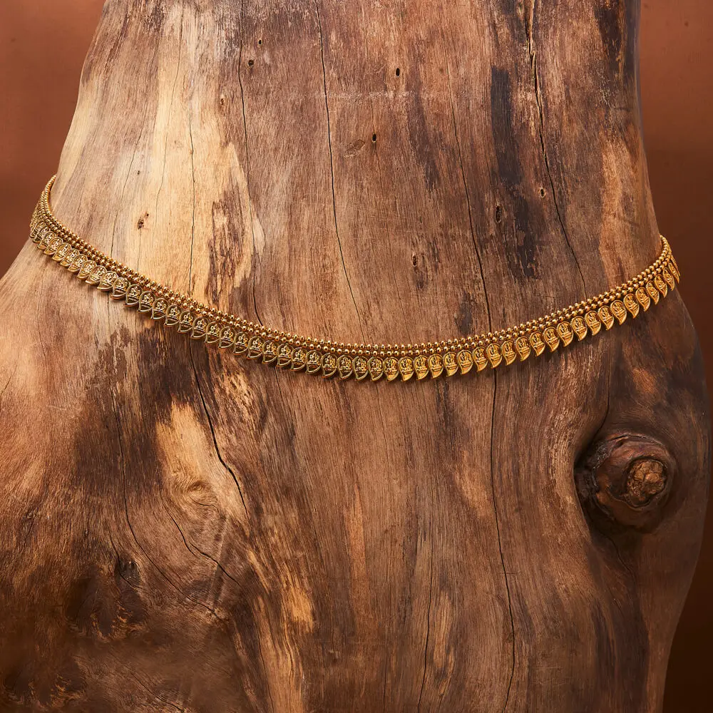 Antique Moti Kamar Body Chain Long-Lasting Waist Belt with Gold