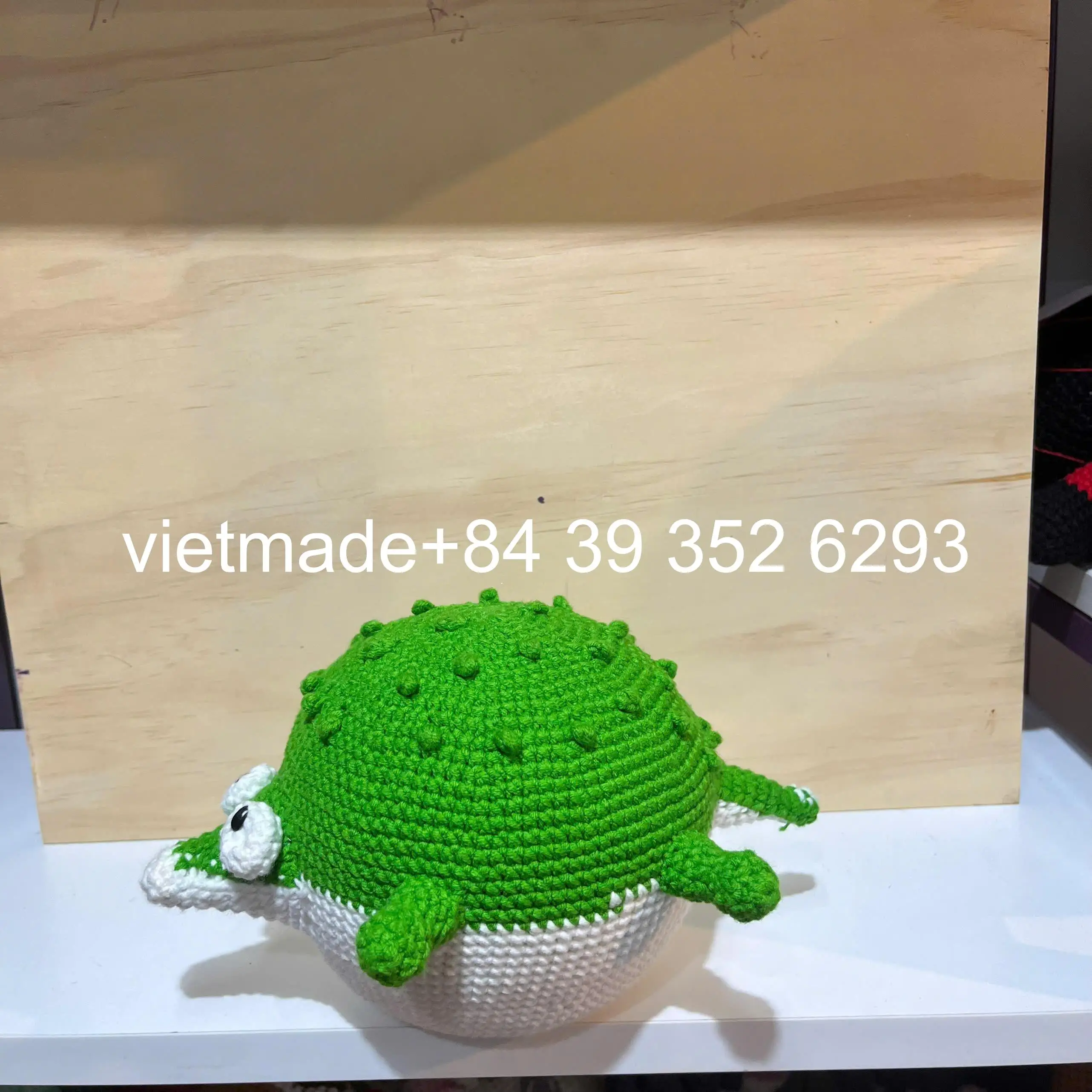 Direct Factory  Best Price 100% Handmade Cute Fat Crocodile Crochet Anime Toy Amigurumi Doll Birthday Christmas Gift for Kids