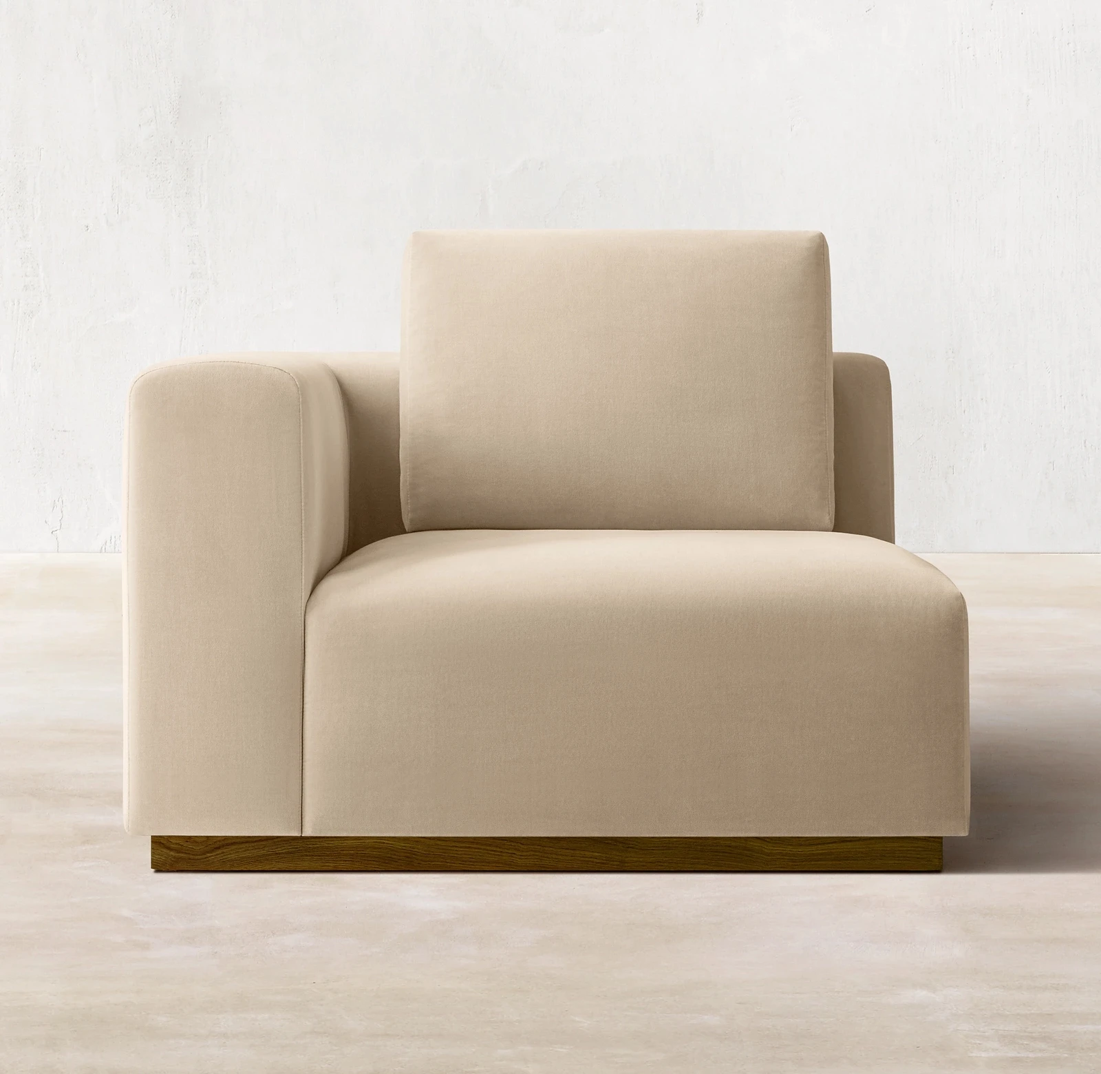 Modern Low Back Framed Linen Sectional Sofa With Loose Cushions Couches Vittorio Velvet Modular Sofa